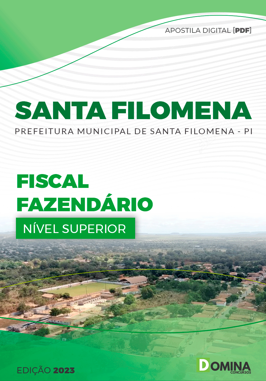 Apostila Pref Santa Filomena PI 2023 Fiscal Fazendário