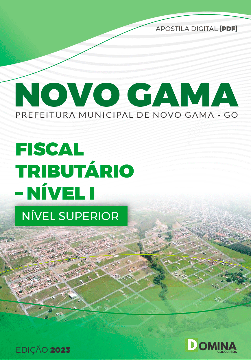 Apostila Pref Novo Gama GO 2023 Fiscal Tributário Nível I