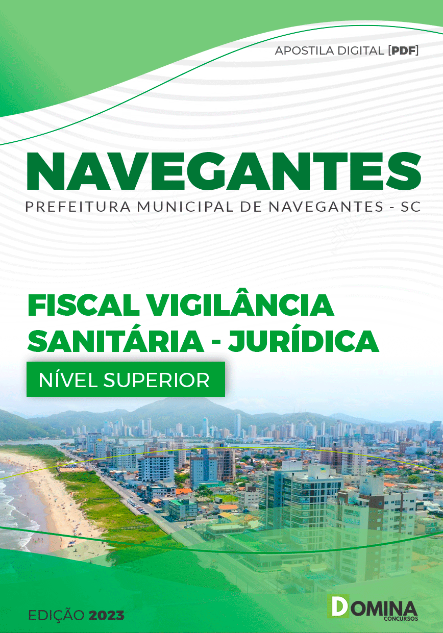 Apostila Pref Navegantes SC 2023 Fiscal Vigilância Sanitária Jurídica