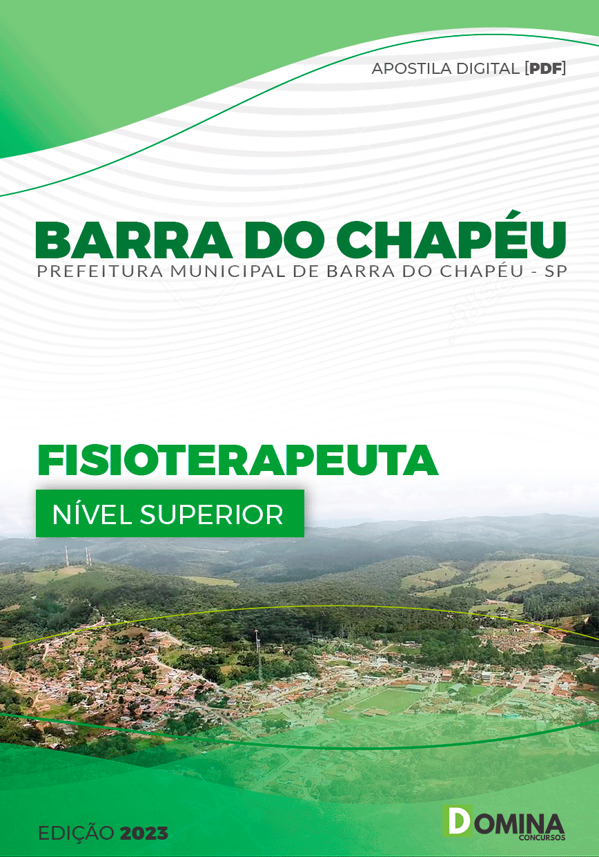 Apostila Pref Barra do Chapéu SP 2023 Fisioterapeuta