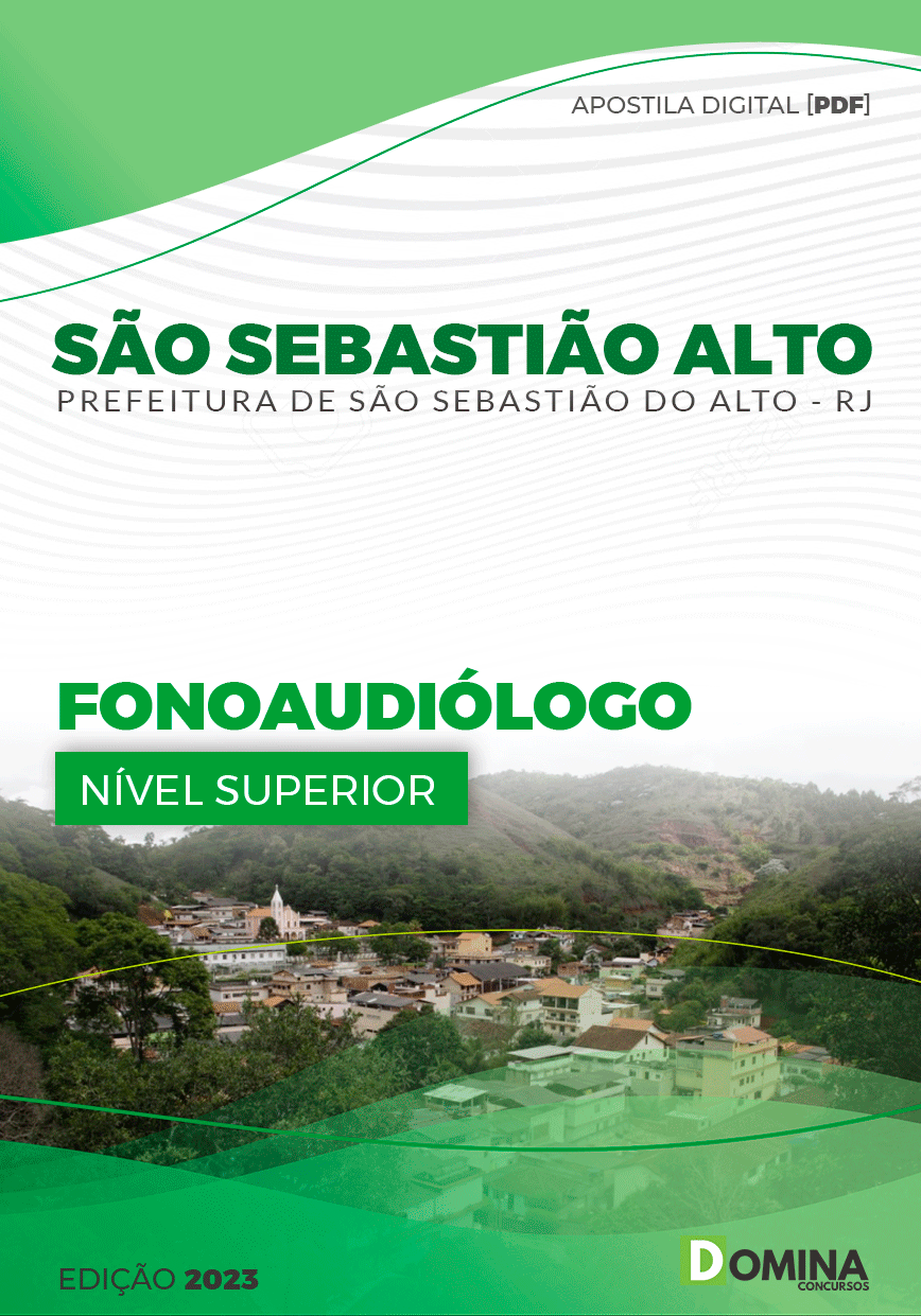 Apostila Pref São Sebastião Alto RJ 2024 Fonoaudiólogo