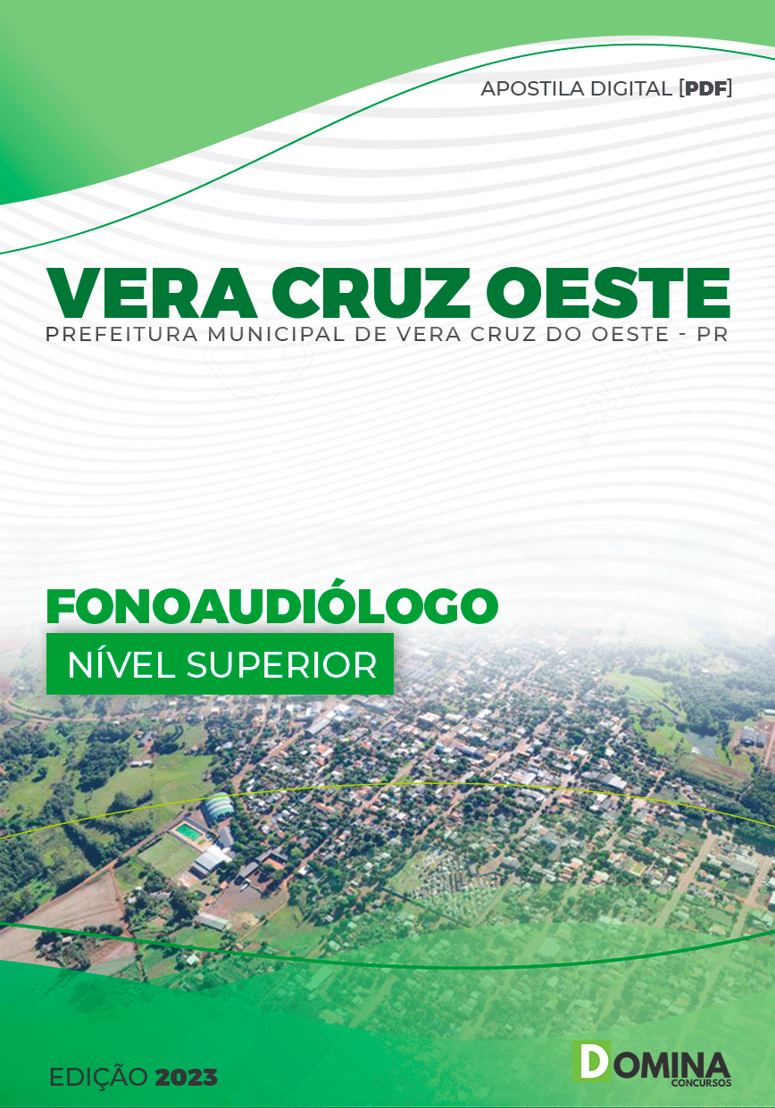 Apostila Pref Vera Cruz do Oeste PR 2023 Fonoaudiólogo