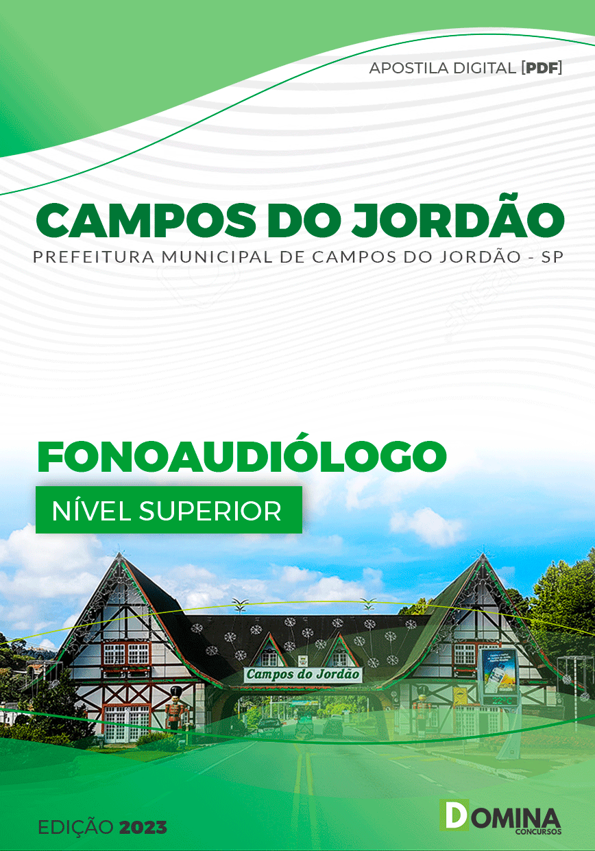 Apostila Pref Campos do Jordão SP 2023 Fonoaudiólogo