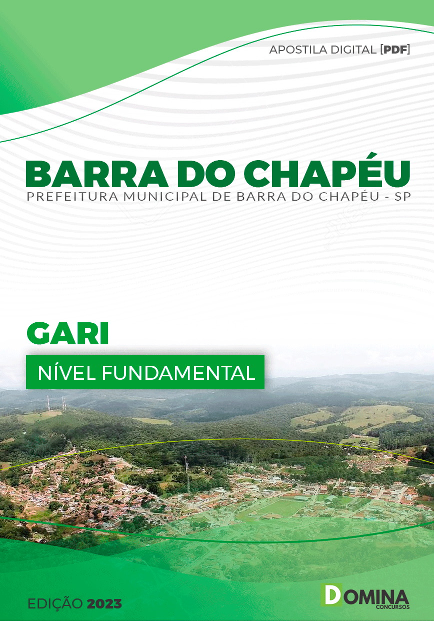 Apostila Concurso Pref Barra do Chapéu SP 2023 Gari