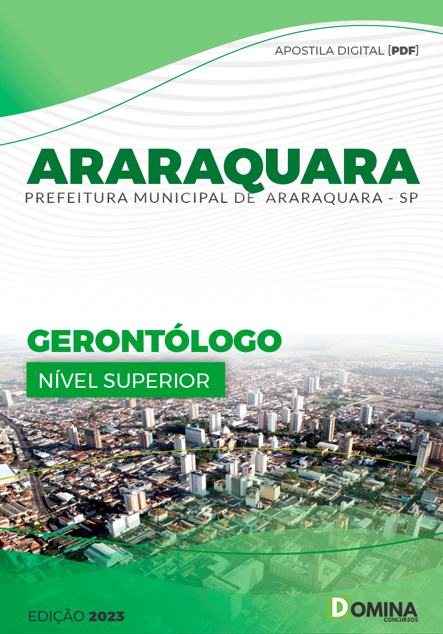 Apostila Concurso Pref Araraquara SP 2023 Gerontólogo