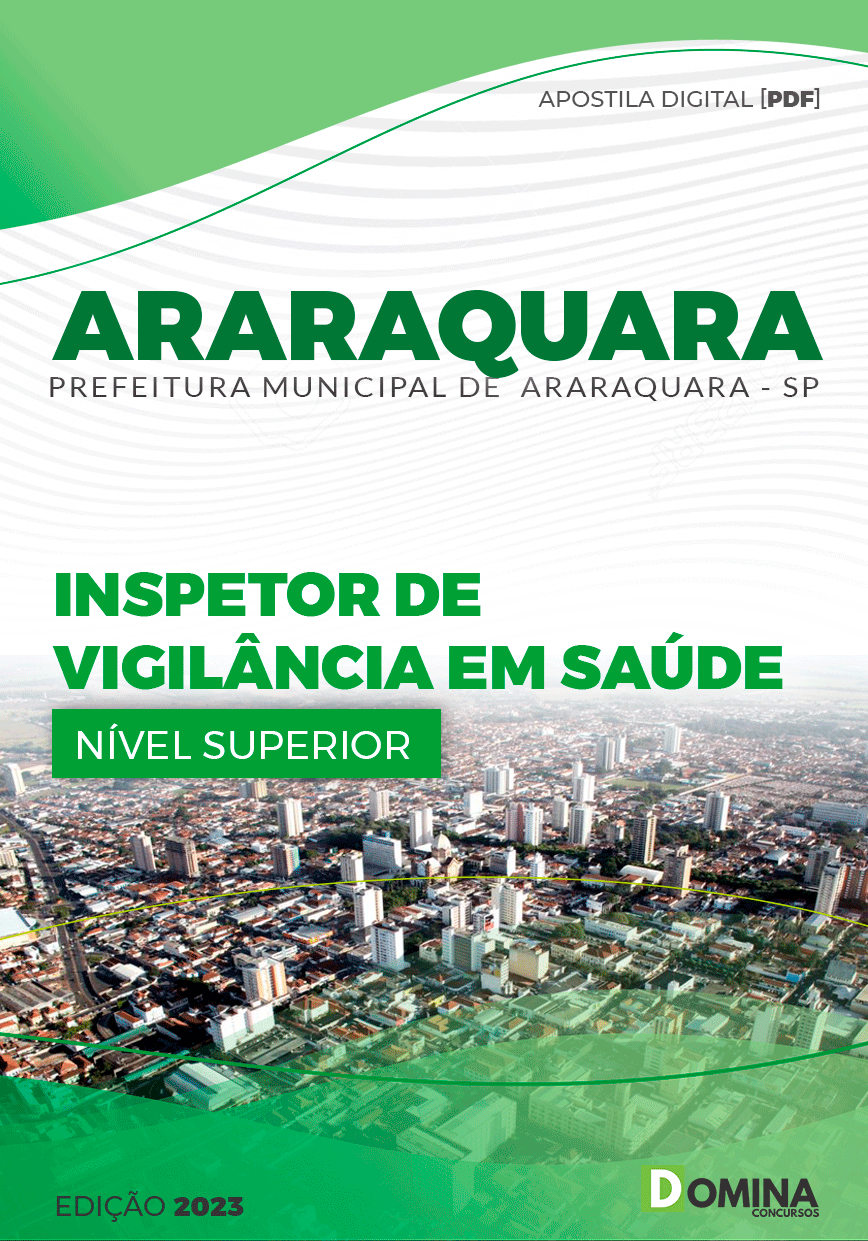 Apostila Pref Araraquara SP 2023 Inspetor Vigilância Saúde