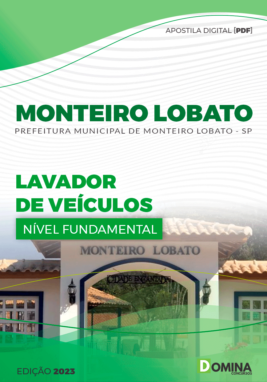 Apostila Pref Monteiro Lobato SP 2023 Lavador de Veículos