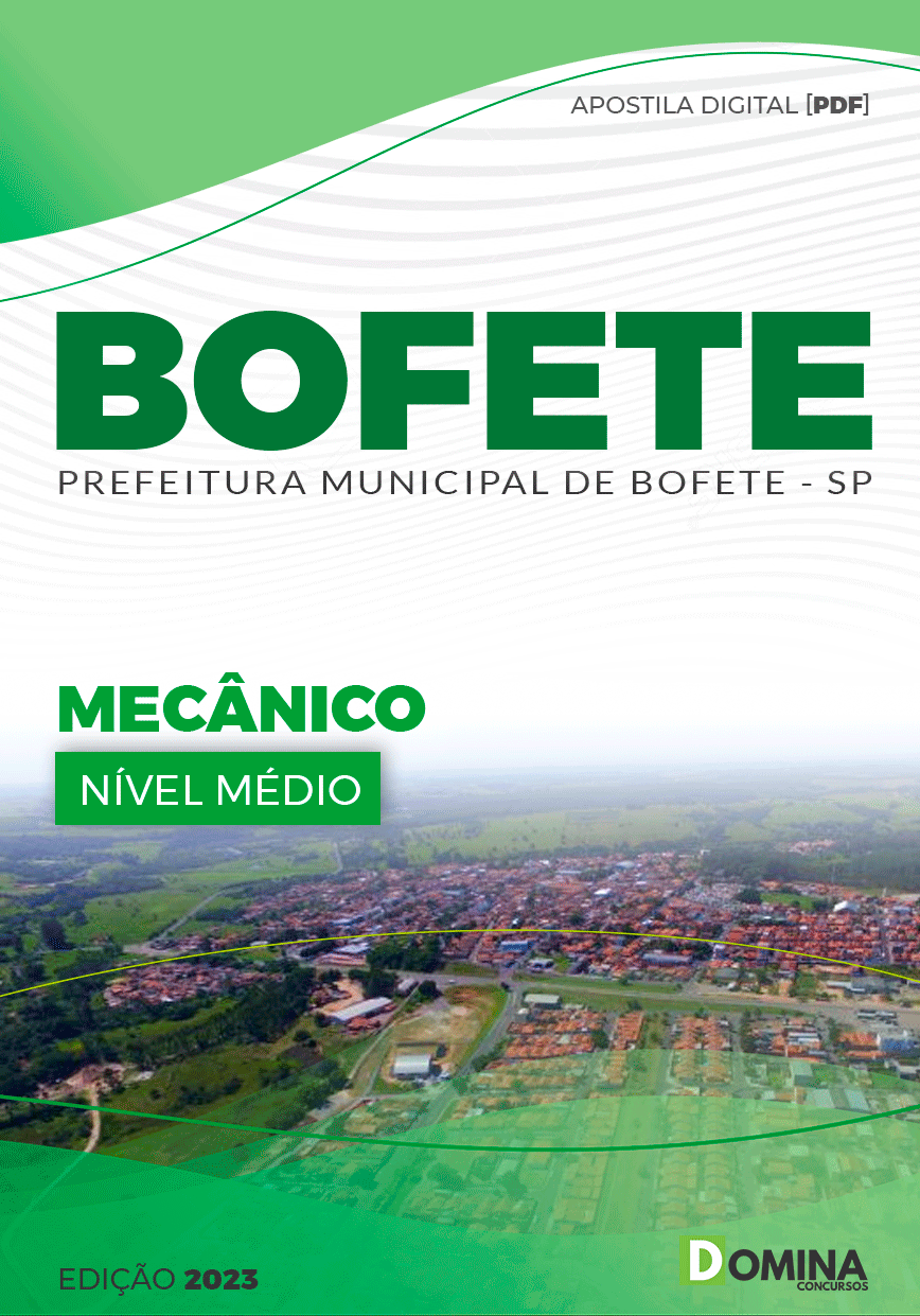 Apostila Concurso Pref Bofete SP 2023 Mecânico