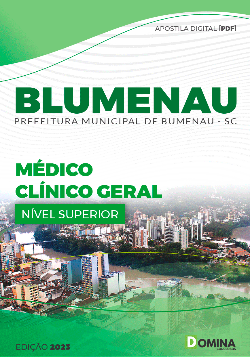 Apostila Pref Blumenau SC 2023 Médico Clínico Geral