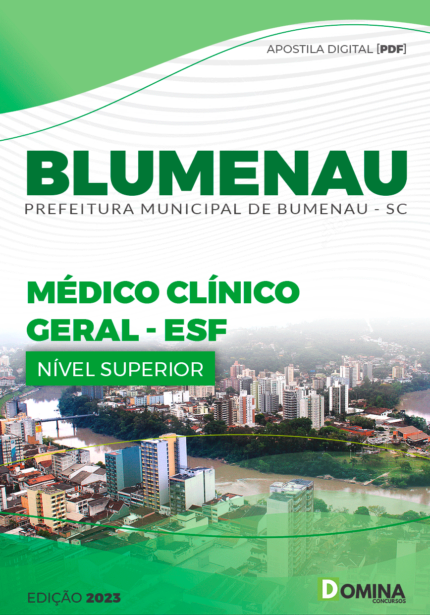 Apostila Pref Blumenau SC 2023 Médico Clínico Geral ESF