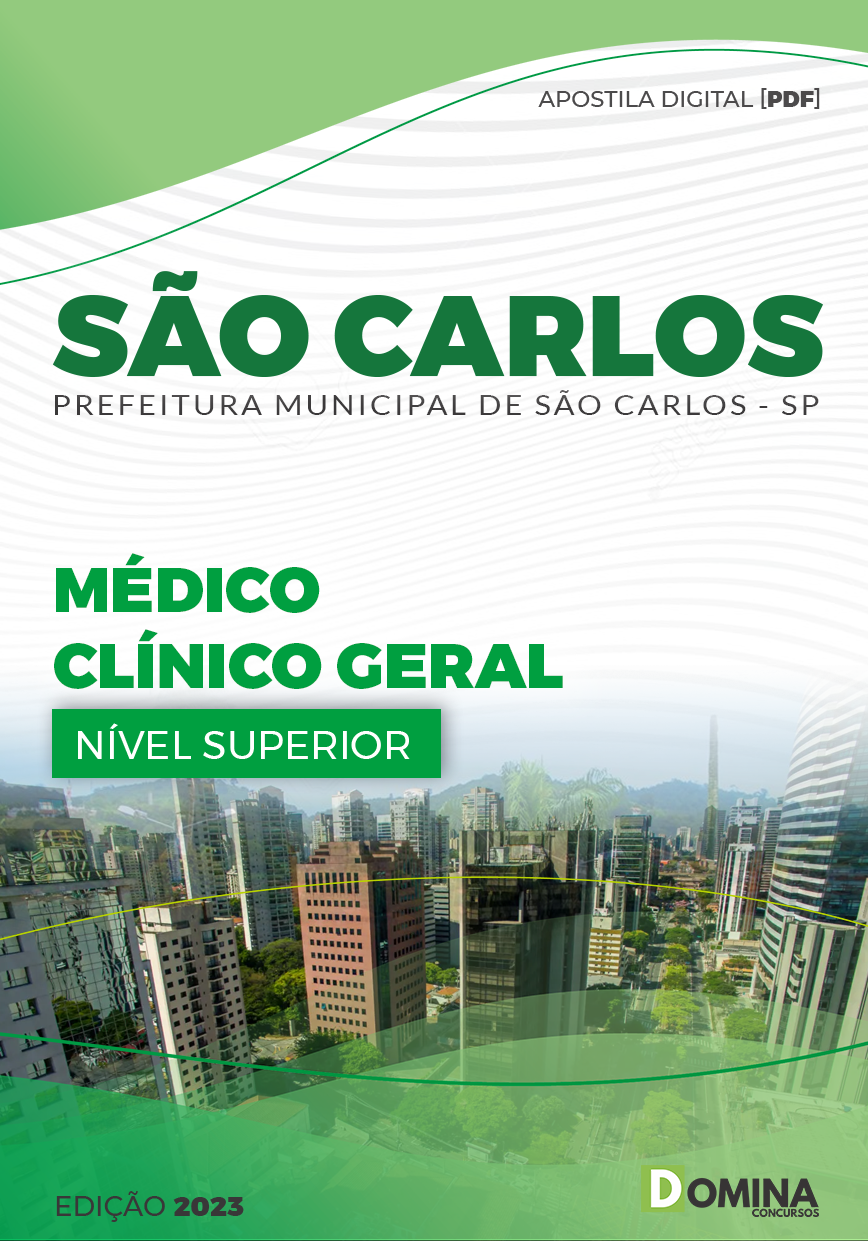 Apostila Digital Pref São Carlos SP 2023 Médico Clínico Geral