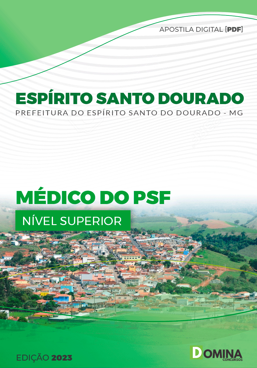 Apostila Pref Espírito Santo Dourado MG 2023 Médico PSF