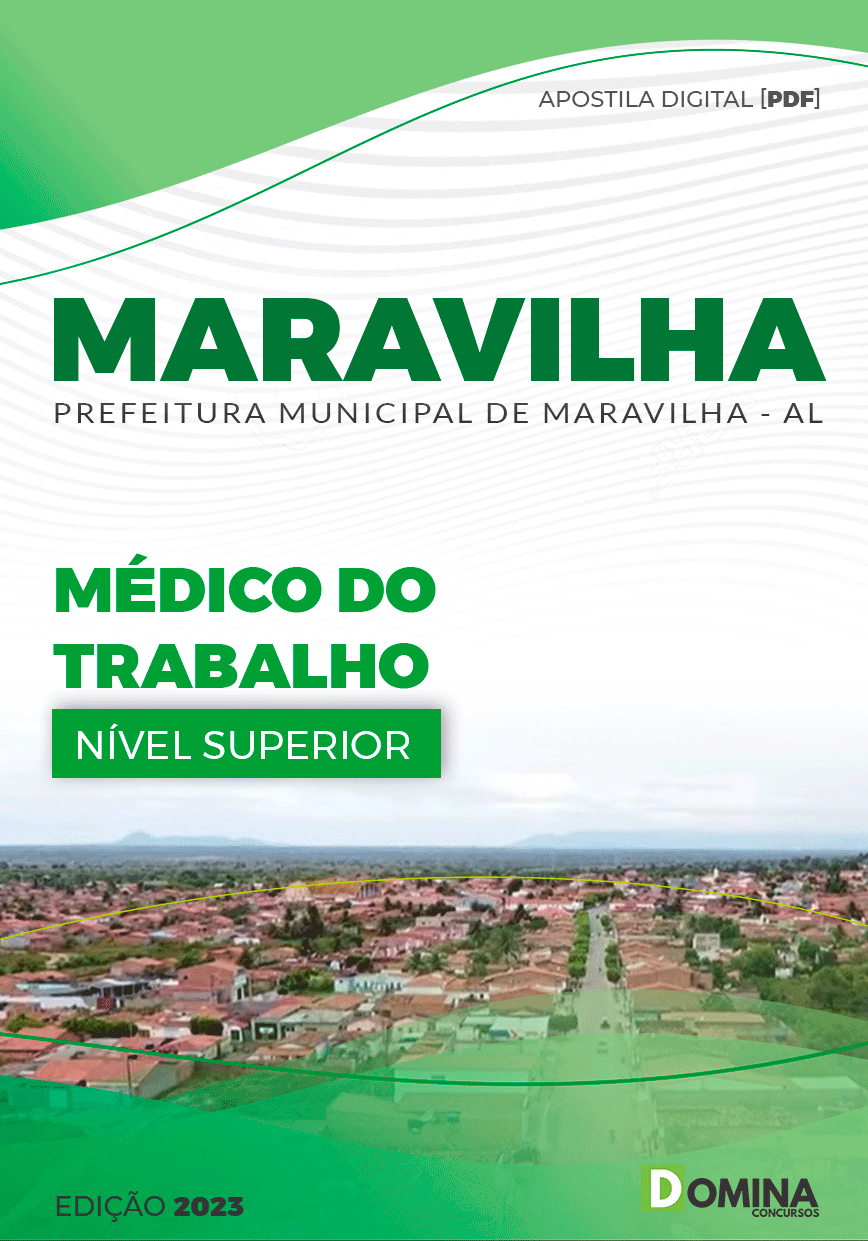 Apostila Digital Pref Maravilha AL 2023 Médico Trabalho