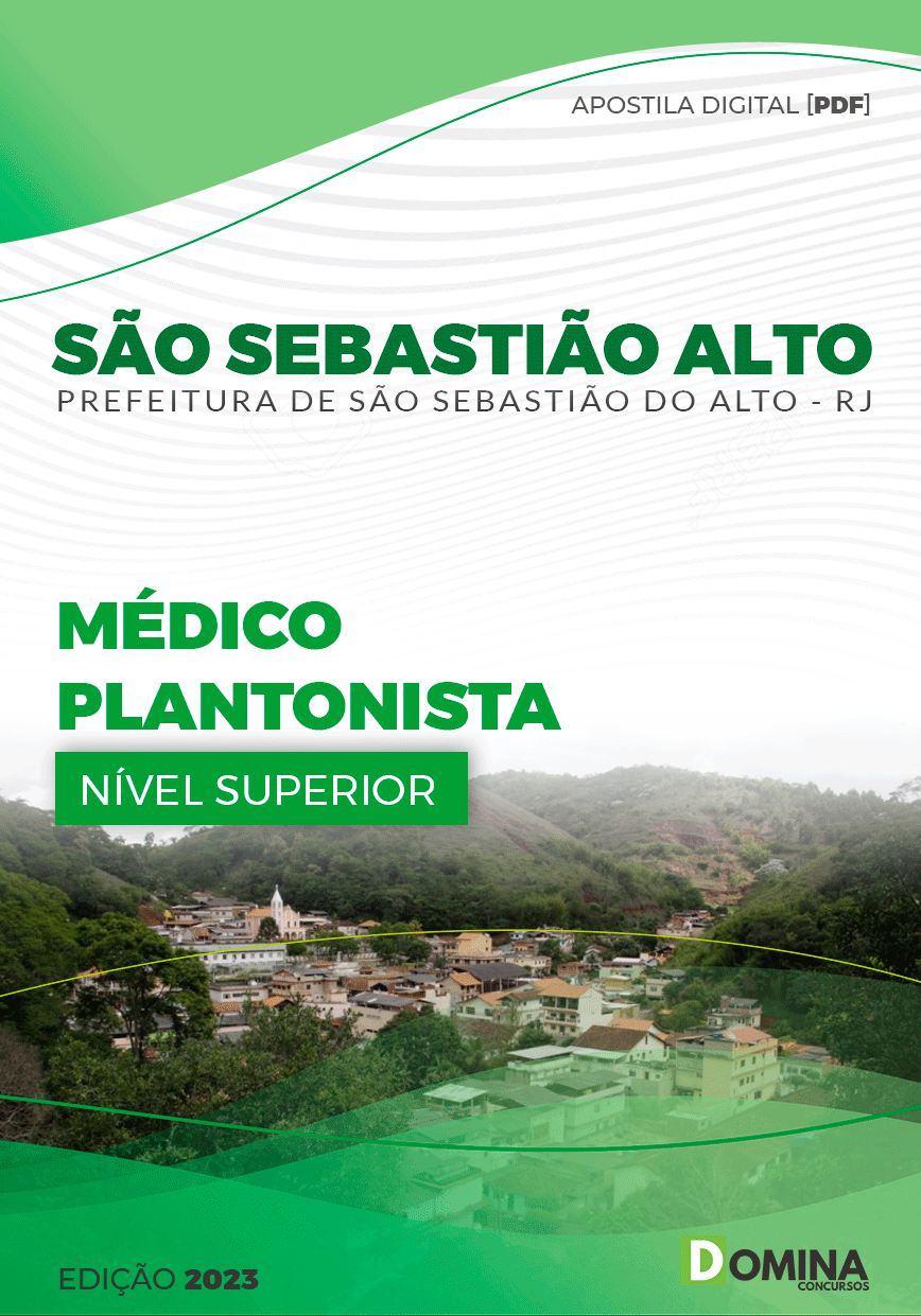 Apostila Pref São Sebastião Alto RJ 2024 Médico Plantonista