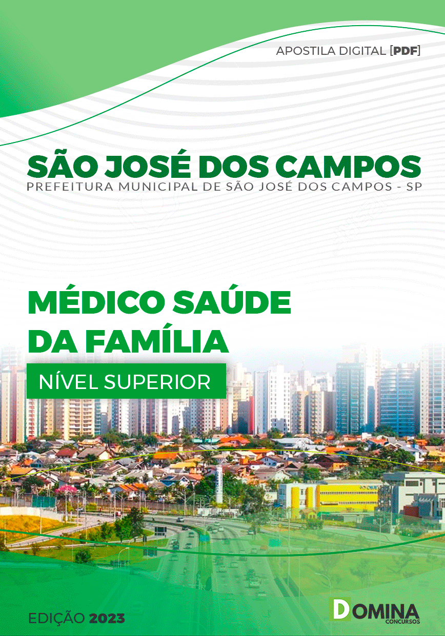Pref São José dos Campos SP 2023 Médico Saúde da Família