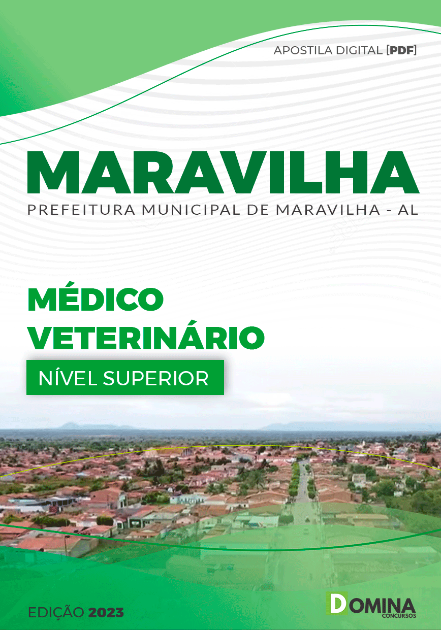 Apostila Digital Pref Maravilha AL 2023 Médico Veterinário