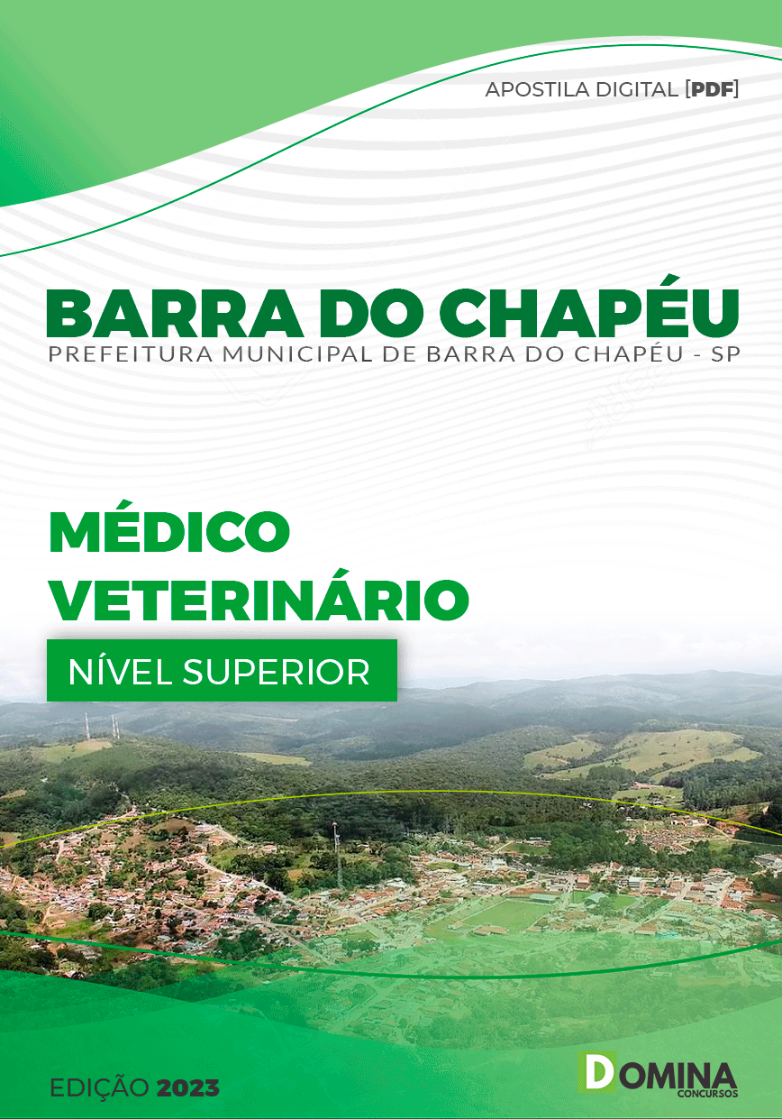 Apostila Pref Barra do Chapéu SP 2023 Médico Veterinário