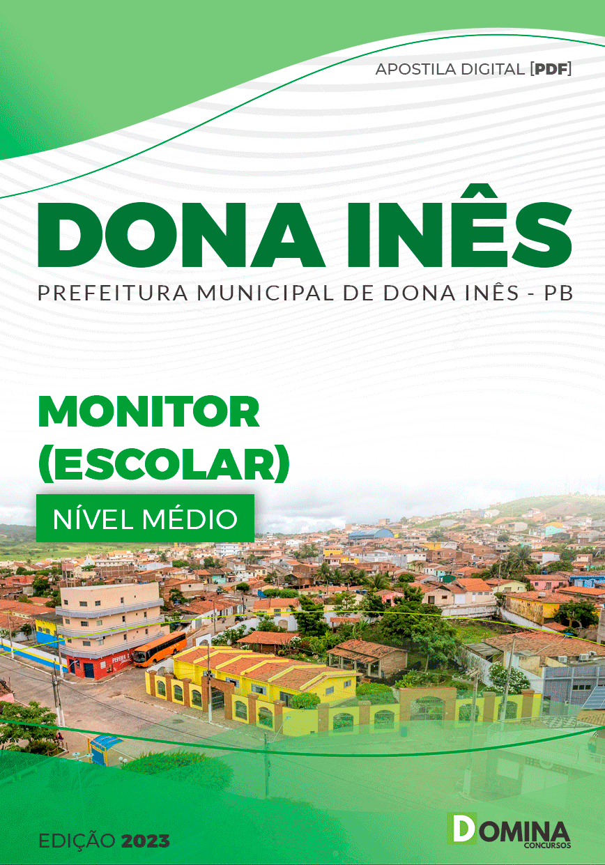 Apostila Concurso Pref Dona Inês PB 2023 Monitor