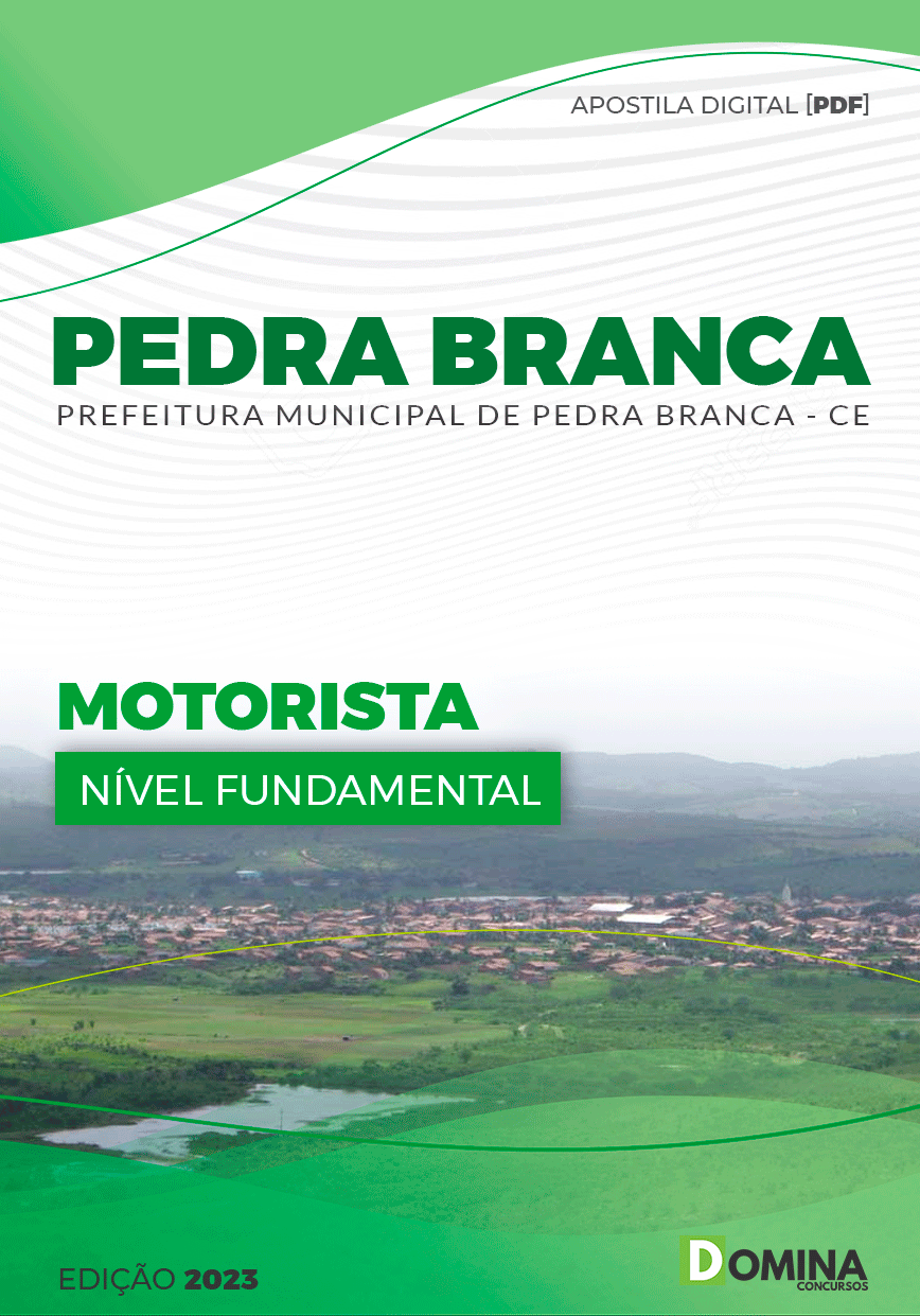 Apostila Digital Pref Pedra Branca CE 2023 Motorista