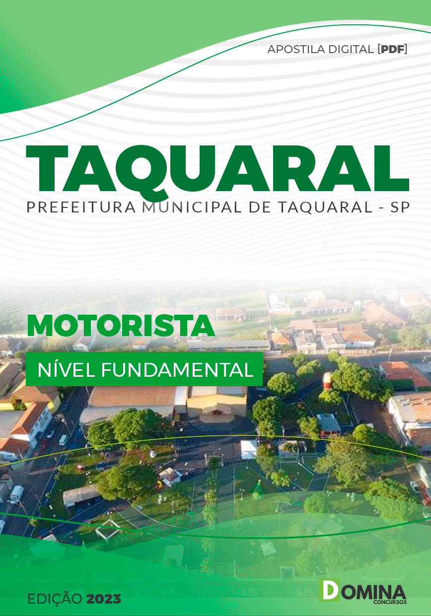 Apostila Concurso Pref Taquaral SP 2023 Motorista