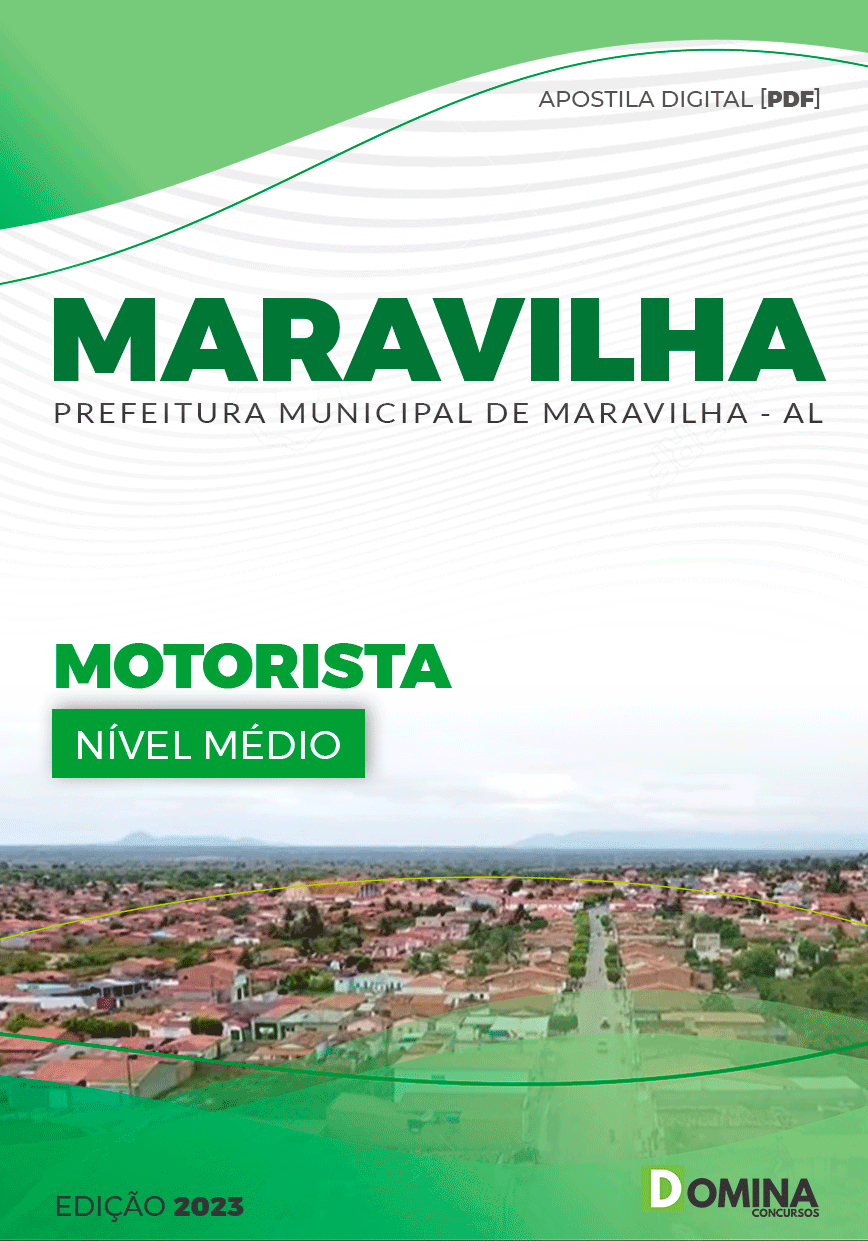 Apostila Digital Pref Maravilha AL 2023 Motorista