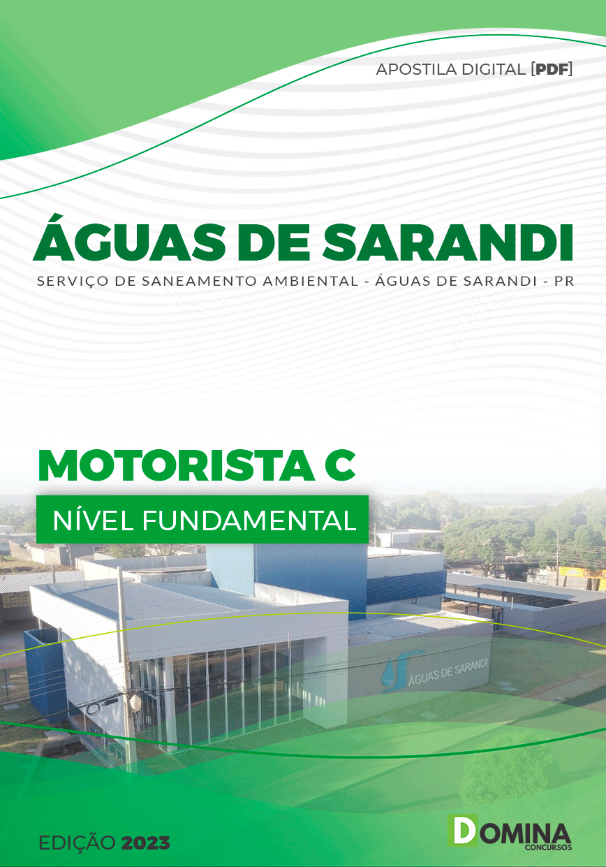 Apostila ÁGUAS DE SARANDI PR 2023 Motorista