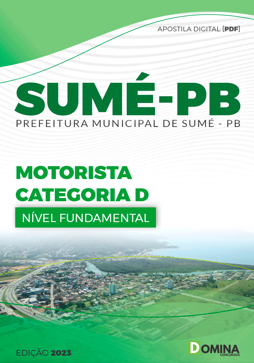 Apostila Seletivo Pref Sumé PB 2023 Motorista