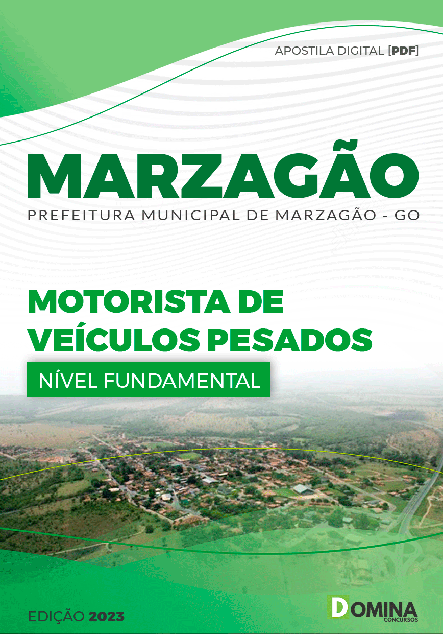Apostila Digital Pref Marzagão GO 2023 Motorista Veículos Pesado