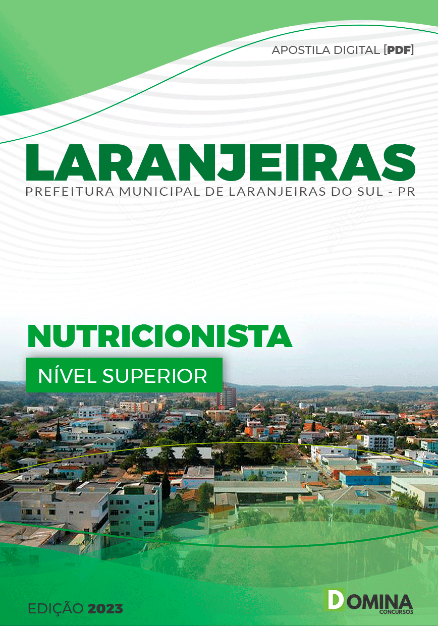 Apostila Pref Laranjeiras do Sul PR 2023 Nutricionista