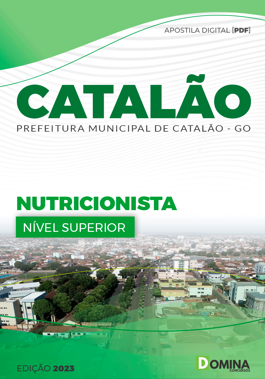 Apostila Digital Pref Catalão GO 2023 Nutricionista