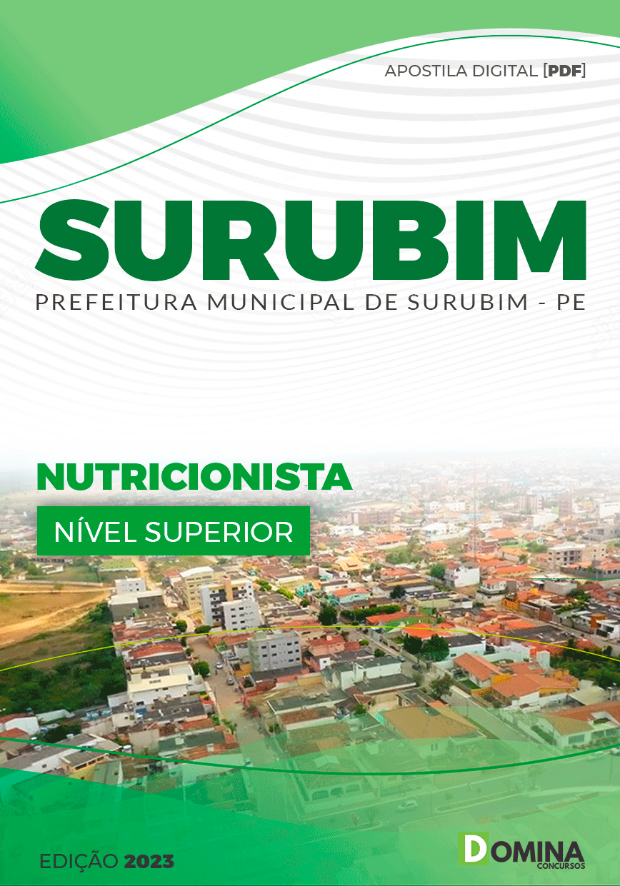 Apostila Concurso Pref Surubim PE 2023 Nutricionista