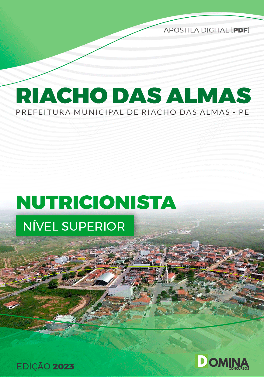 Apostila Pref Riacho das Almas PE 2023 Nutricionista