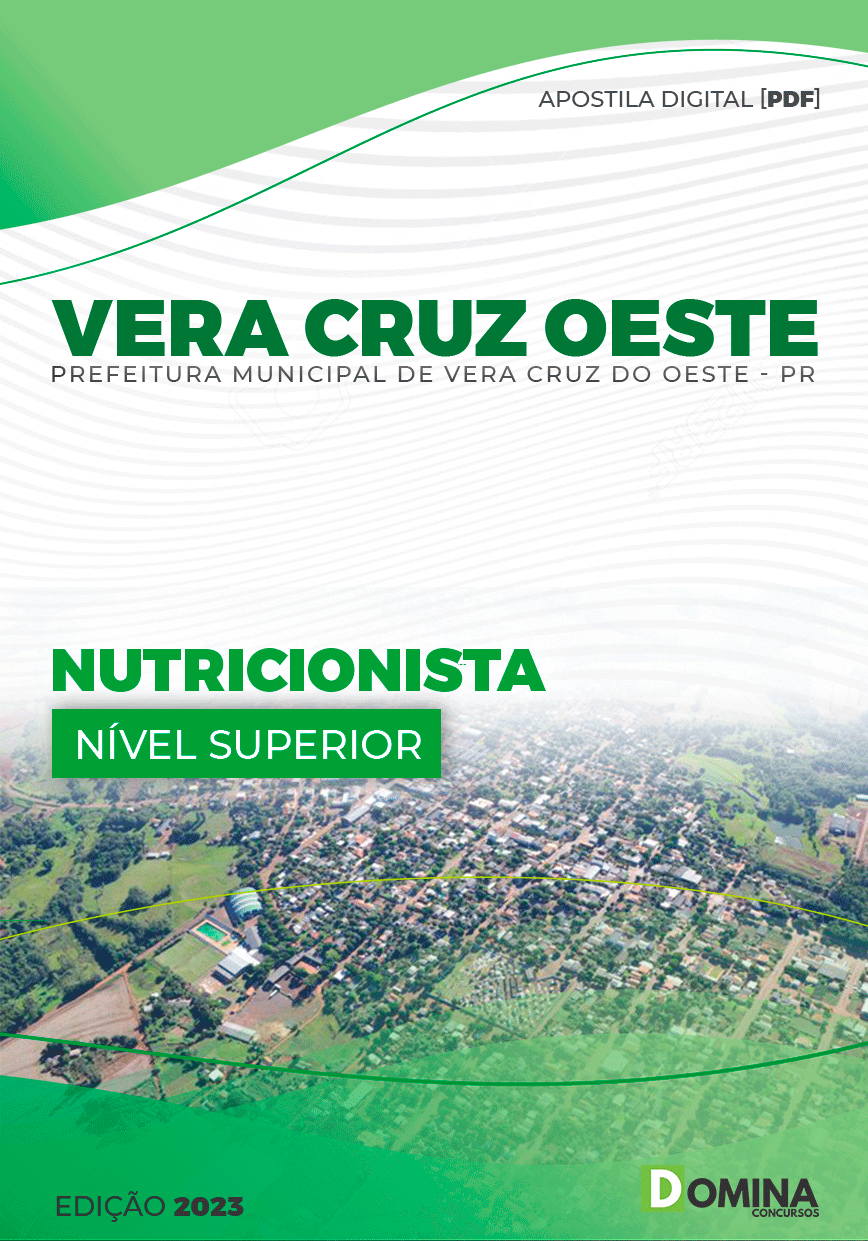 Apostila Pref Vera Cruz do Oeste PR 2023 Nutricionista