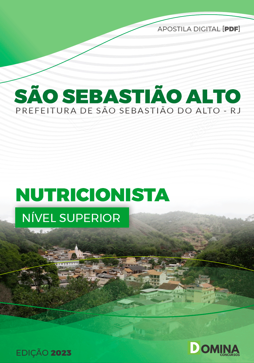 Apostila Pref São Sebastião Alto RJ 2024 Nutricionista