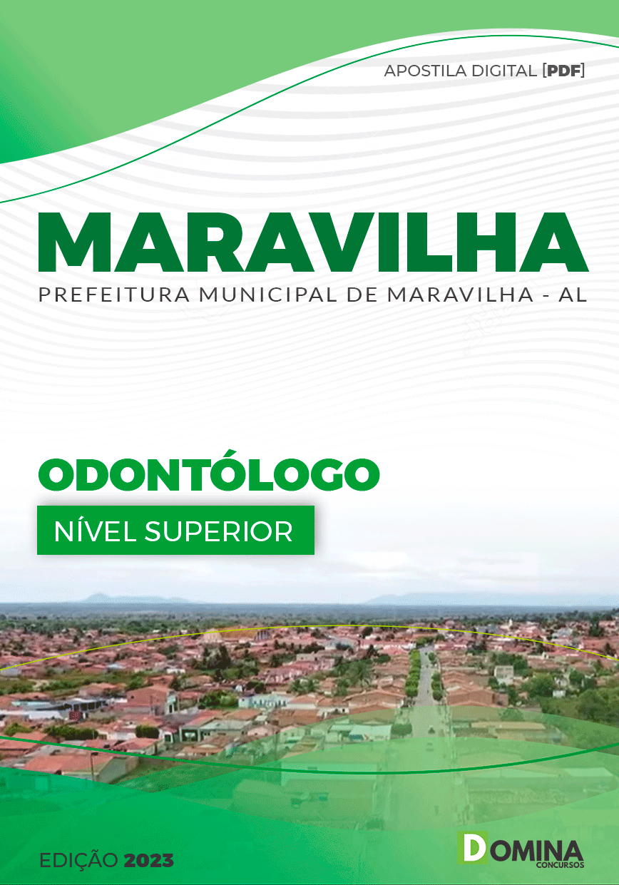 Apostila Digital Pref Maravilha AL 2023 Odontólogo