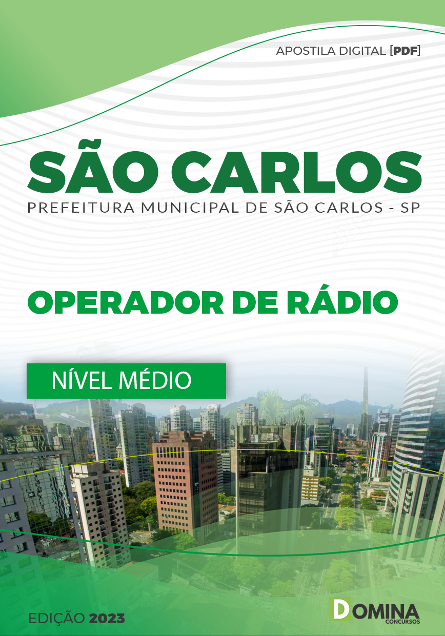 Apostila Digital Pref São Carlos SP 2023 Operador Rádio