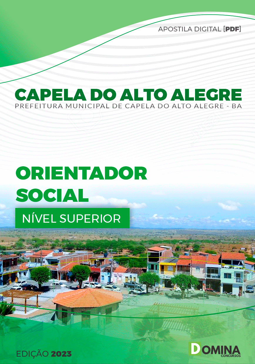 Apostila Pref Capela Alto Alegre BA 2023 Orientador Social