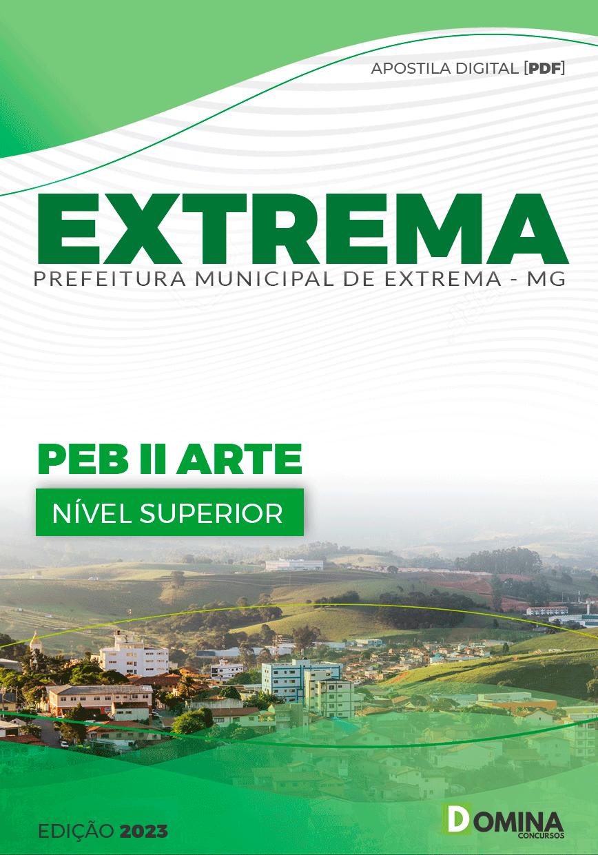 Apostila Pref Extrema MG 2023 Professor PEB II Artes