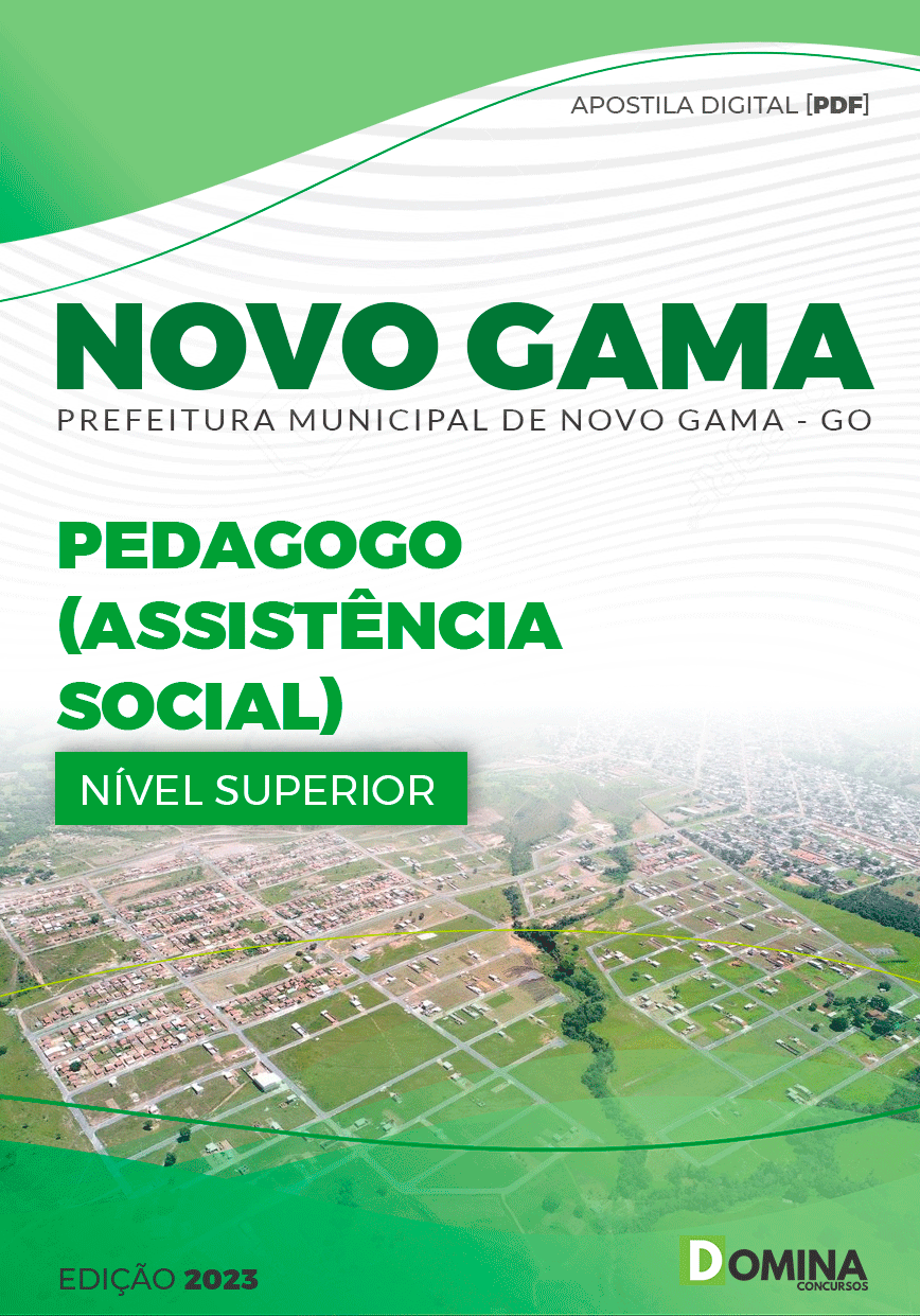 Apostila Pref Novo Gama GO 2023 Pedagogo Assistente Social