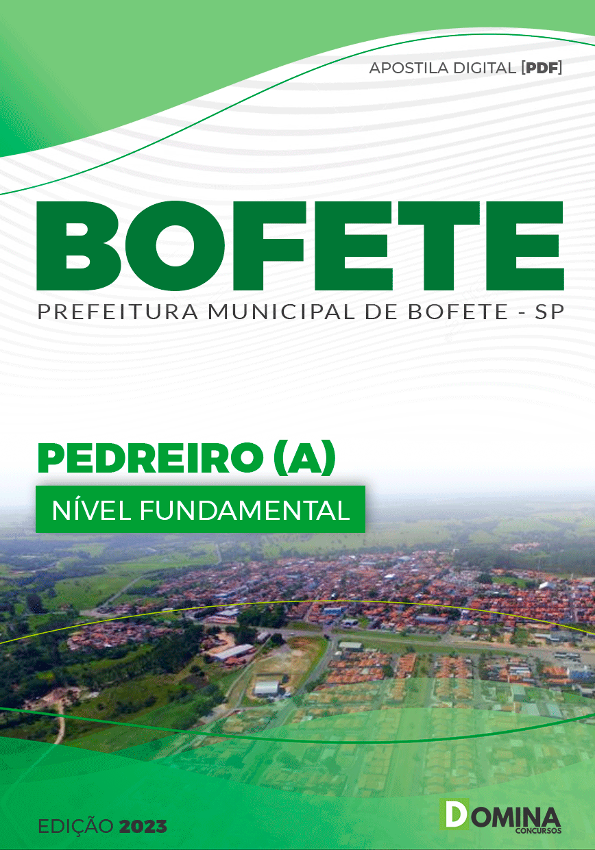 Apostila Concurso Pref Bofete SP 2023 Pedreiro