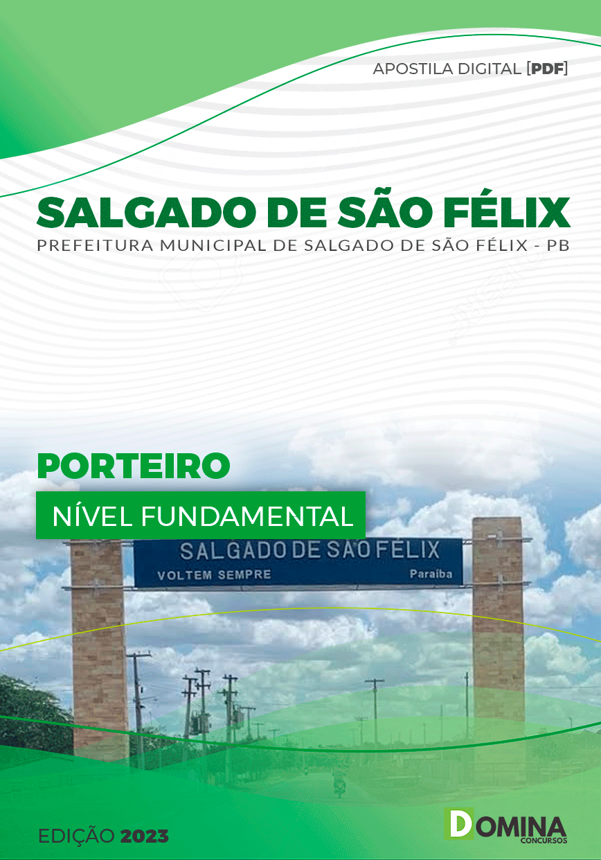 Apostila Pref Salgado São Félix PB 2023 Porteiro