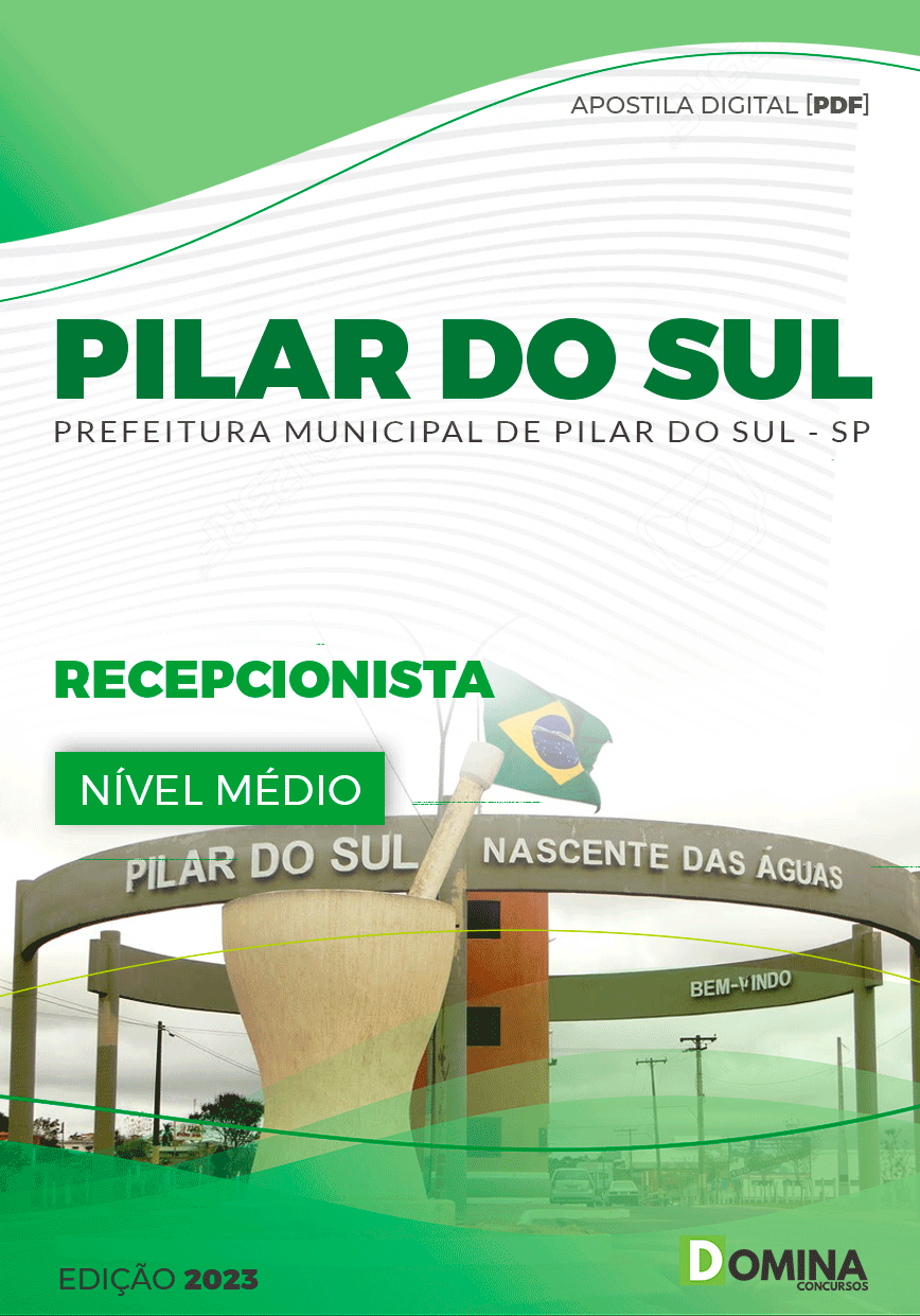 Apostila Pref Pilar do Sul SP 2023 Recepcionista