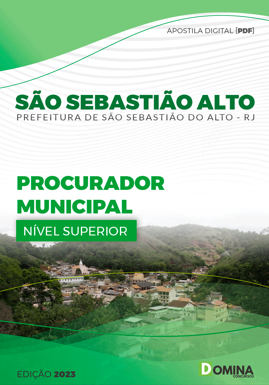 Apostila Pref São Sebastião Alto RJ 2024 Procurador Municipal