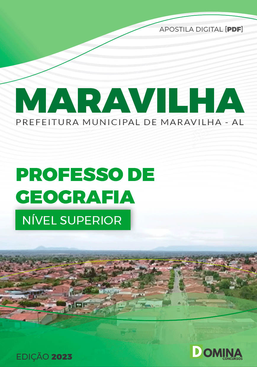 Apostila Pref Maravilha AL 2023 Professor Geografia