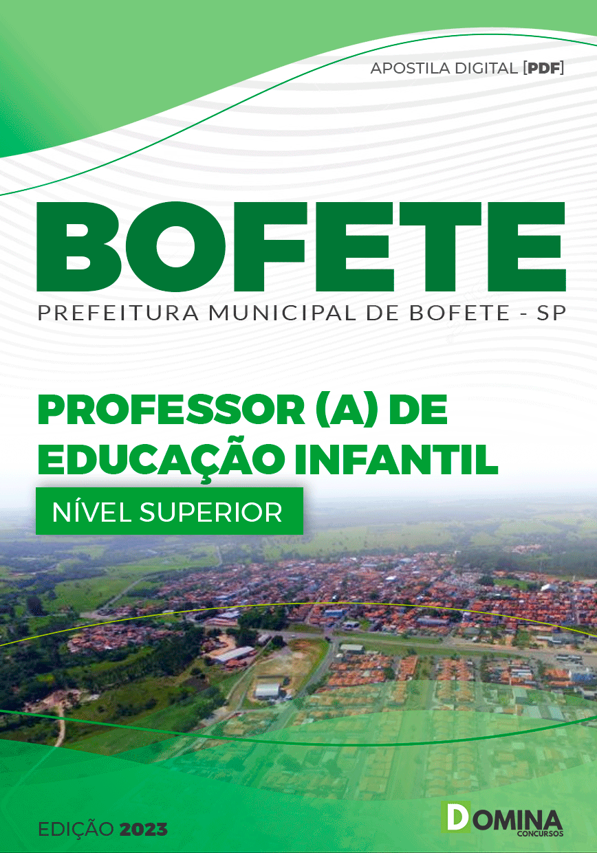 Apostila Pref Bofete SP 2023 Professor Educação Infantil