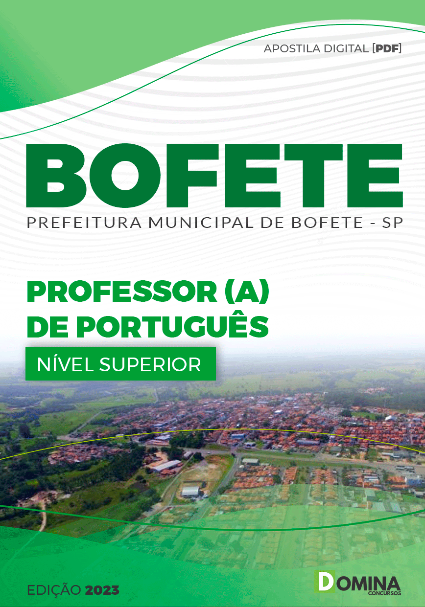 Apostila Pref Bofete SP 2023 Professor Português