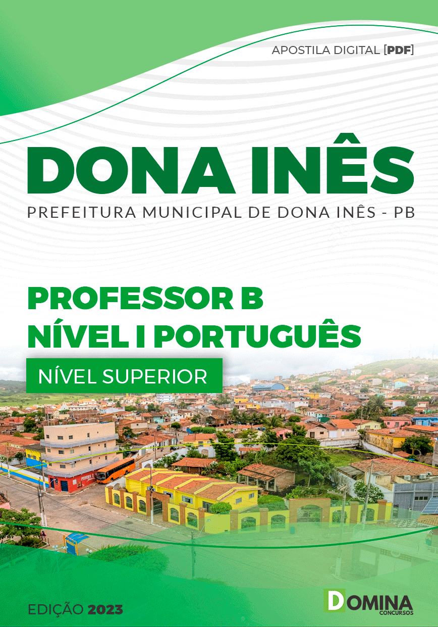 Apostila Pref Dona Inês PB 2023 Professor B Nível I Português