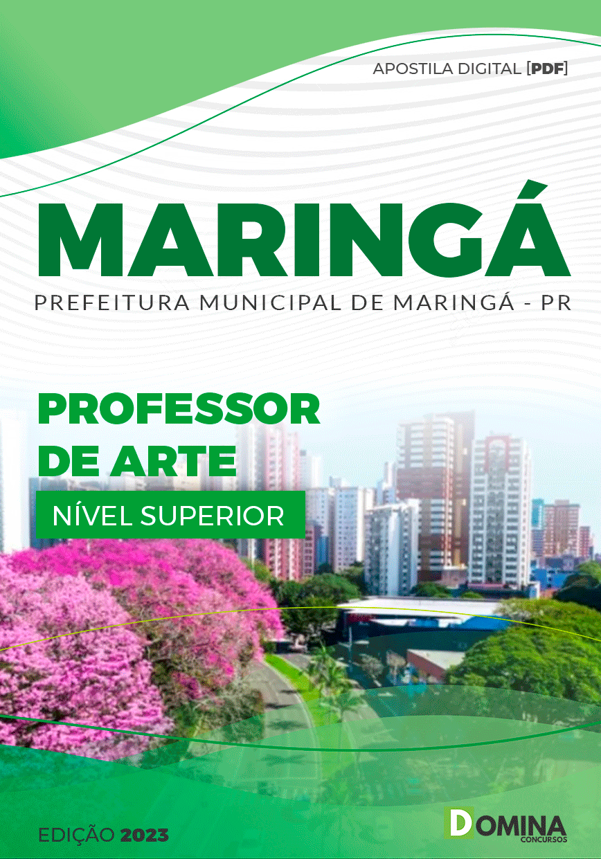 Apostila Concurso Pref Maringá PR 2023 Professor Arte