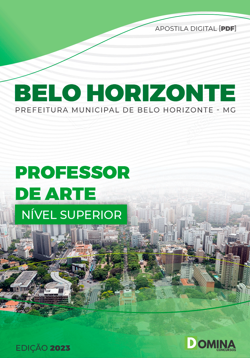 Apostila Pref Belo Horizonte MG 2023 Professor Arte