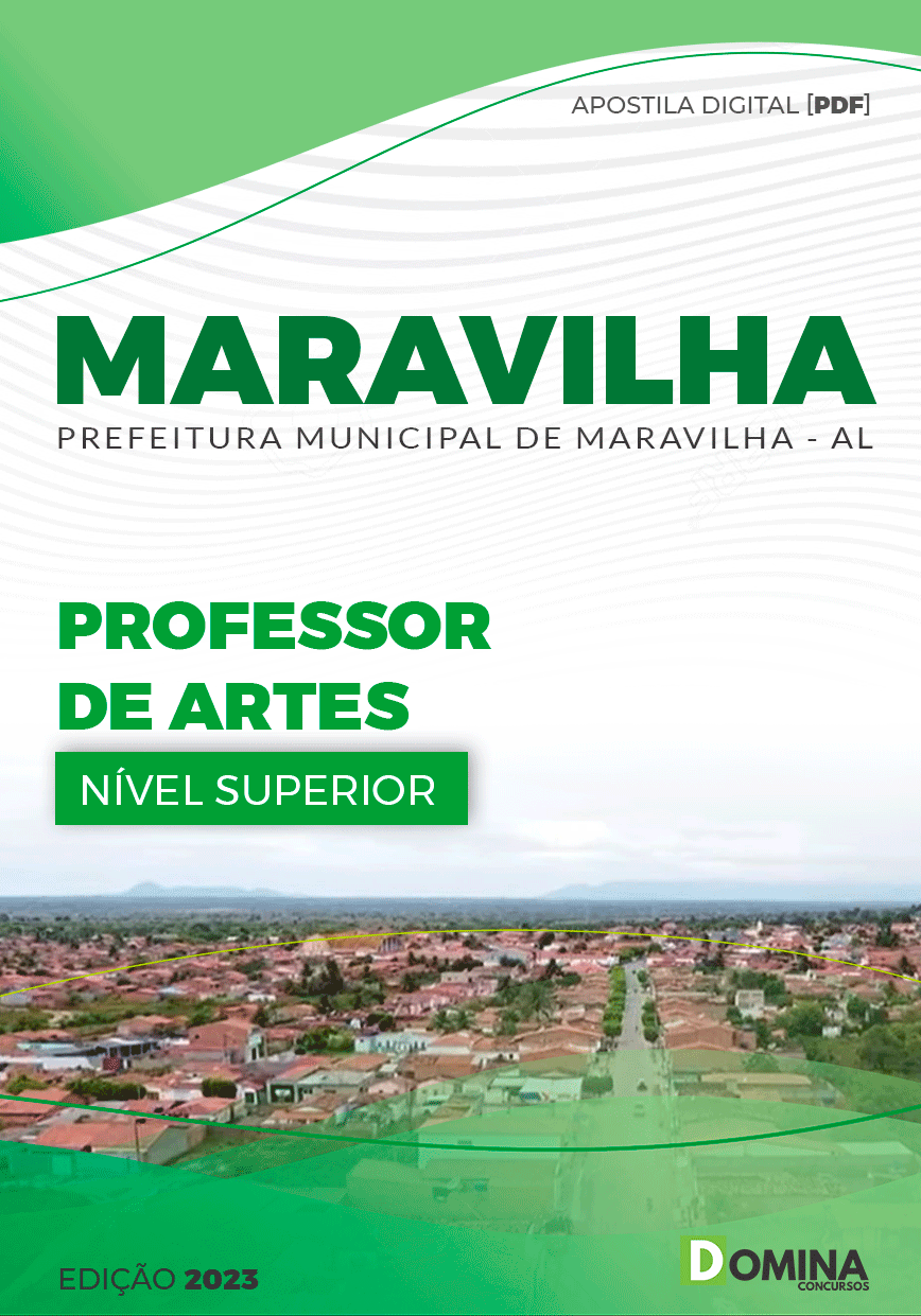 Apostila Pref Maravilha AL 2023 Professor Artes